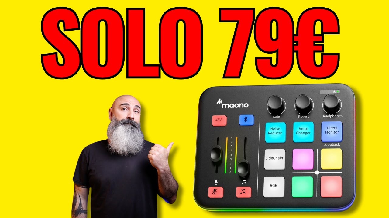 Test sonoro del MaonoCaster G1 Neo con Maono PD100X
