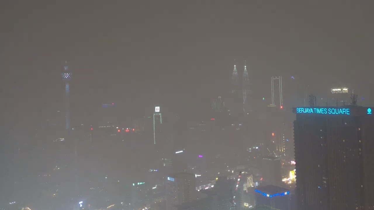Kuala Lumpur skyline during epic thunder storm #lightening #thunderstorm