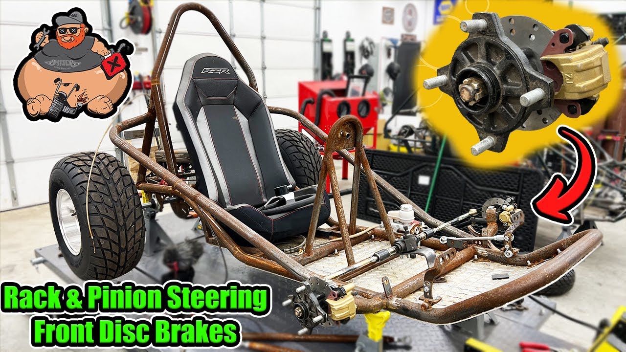 XXXL Go Kart Front Disc Brakes and Rack & Pinion Steering