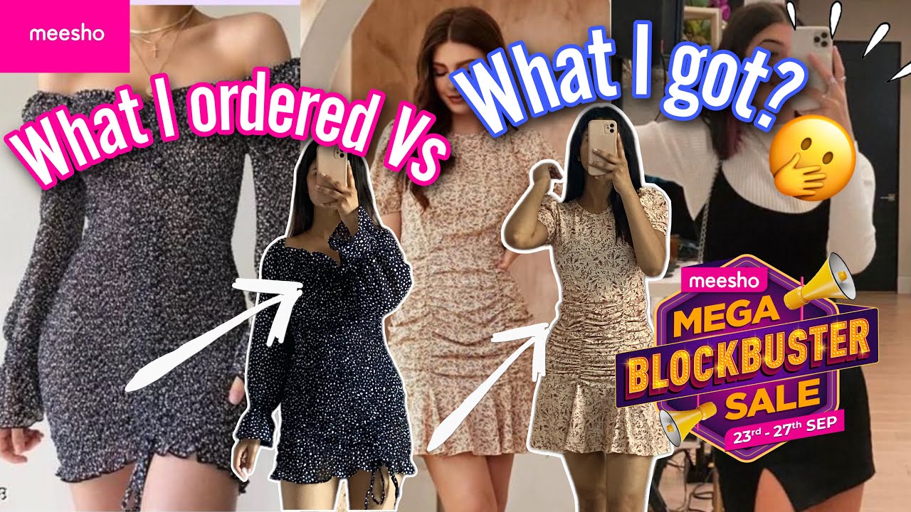 Trendy Meesho Dress Haul Under ₹500! Meesho mega blockbuster sale| ✨Navratri sale 80% off!