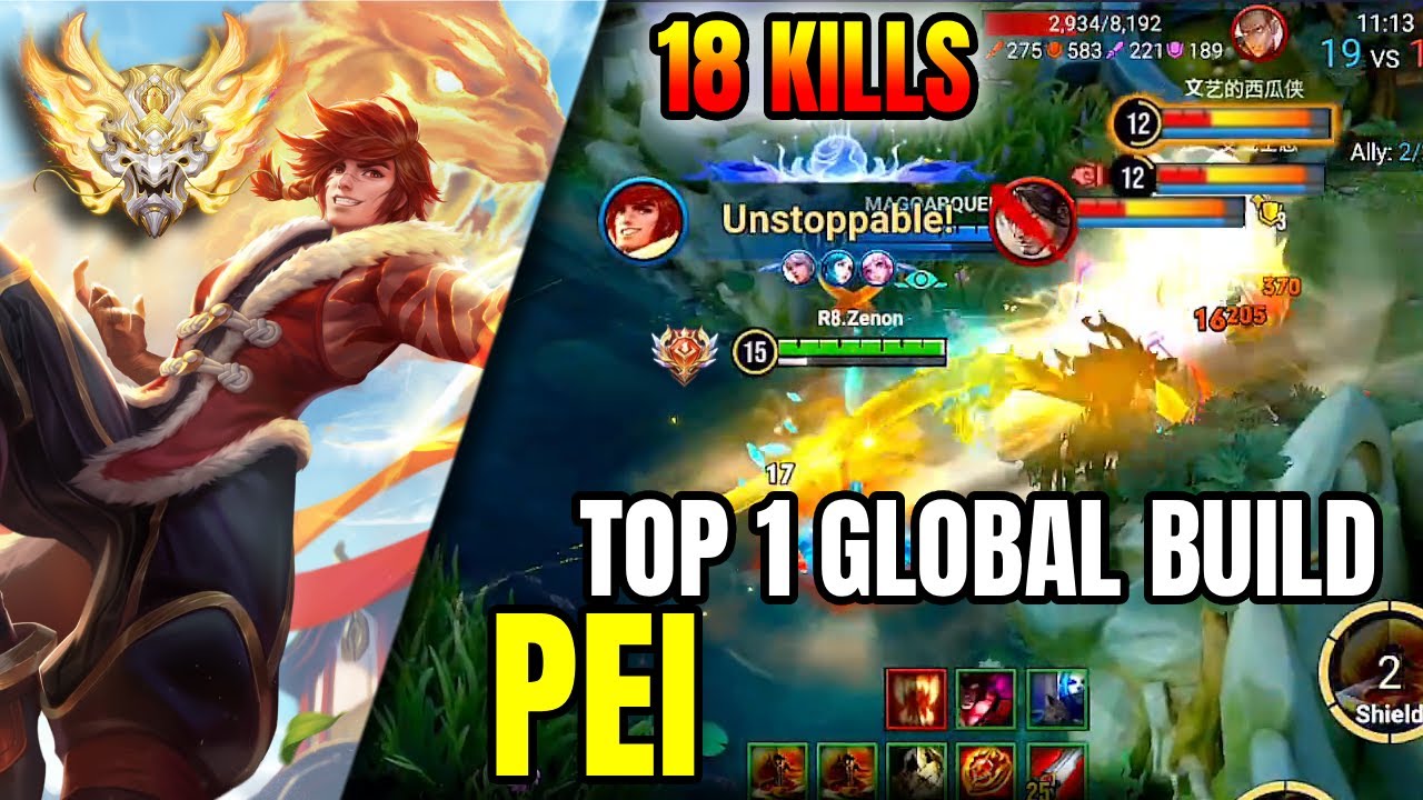 Top 1 Global PEI Build! 18 Kills UNSTOPPABLE in High Rank