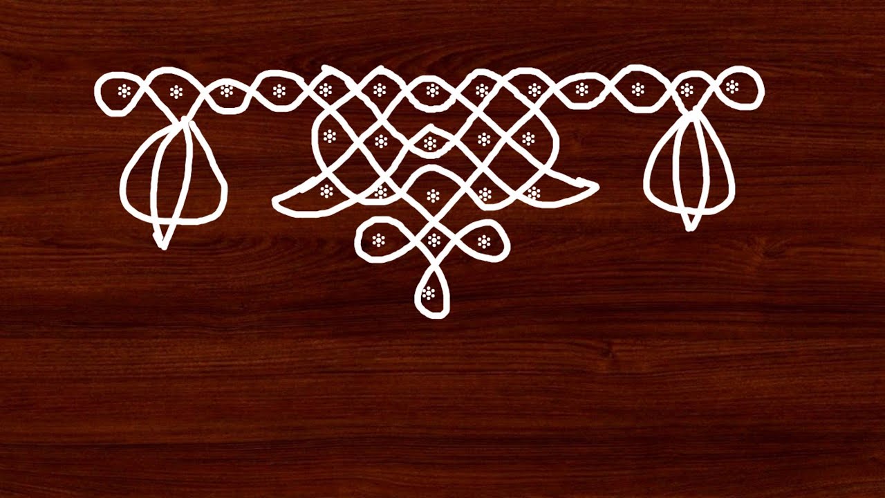 #sikkukolamborderdesign#newkolamdesign#big&simplerangolidesign#vakilimuggulu#pournamikolam#easykolam