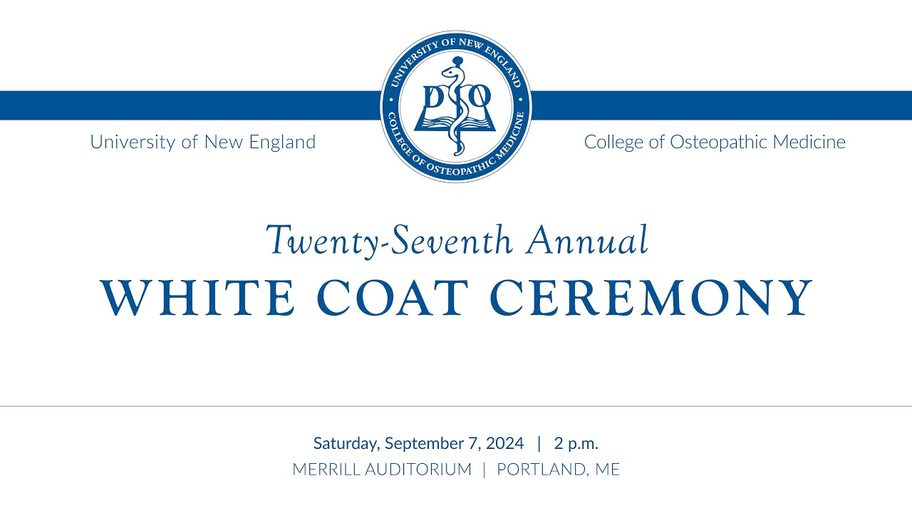 UNE COM Class of 2028 White Coat Ceremony