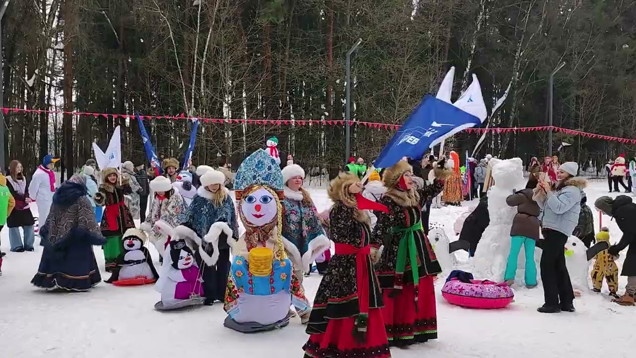 Конкурс снеговиков в городе Видное 14.02.26