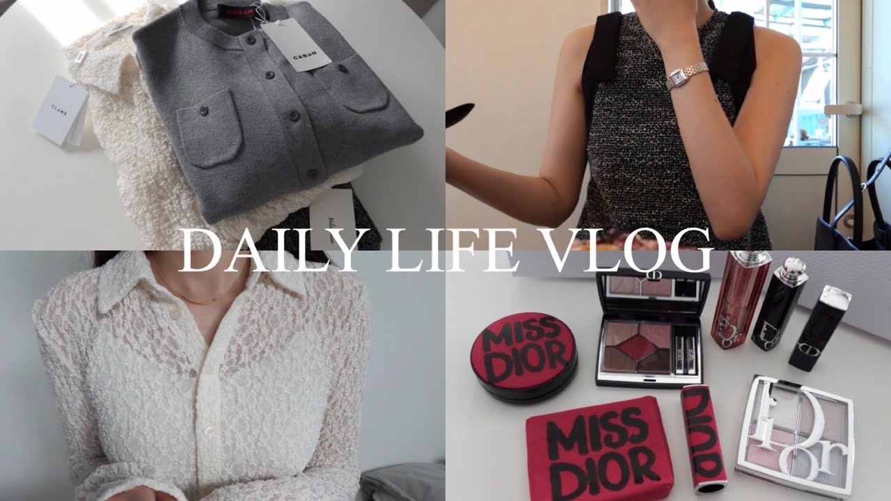 Vlog) 秋服・コスメ大量購入品と社会人の日常🍂♡(CABaN,CLANE,MilaOwen,Dior etc...)|アウトレット,カフェ活,ガチャ開封