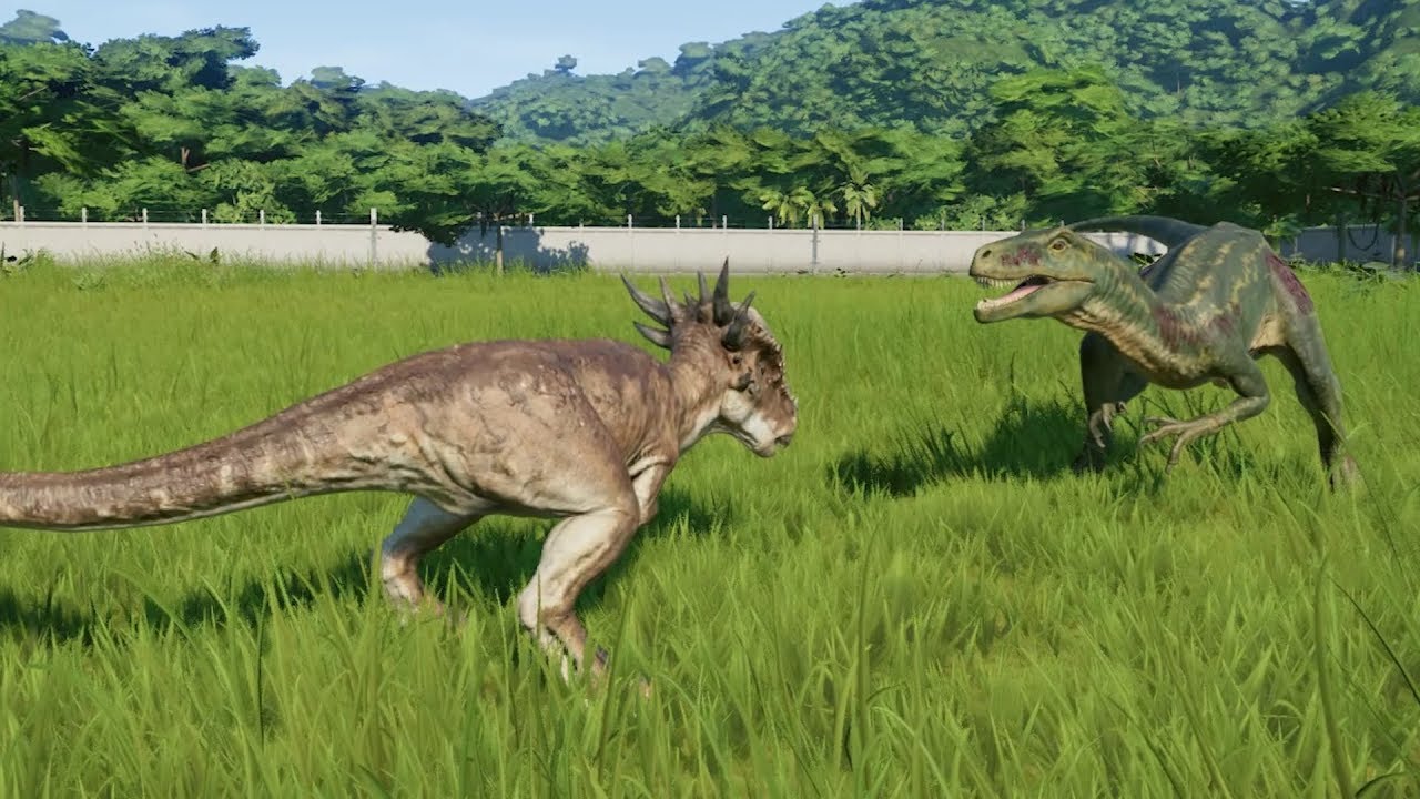 Stygimoloch(Modified) VS Herrerasaurus, Velociraptor, Deinonychus & More - Jurassic World Evolution