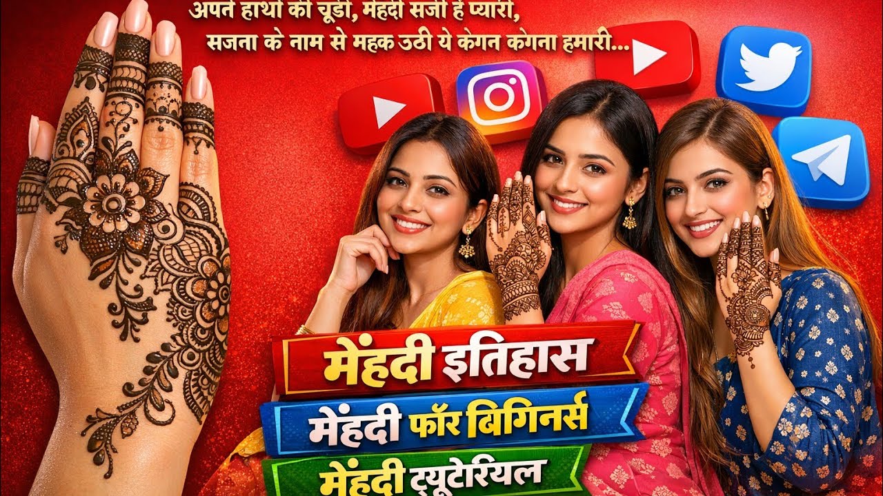 LIVE Mehndi Learning Class | Beginners ke liye Easy Mehndi Design | Step by Step Mehndi Tutorial .
