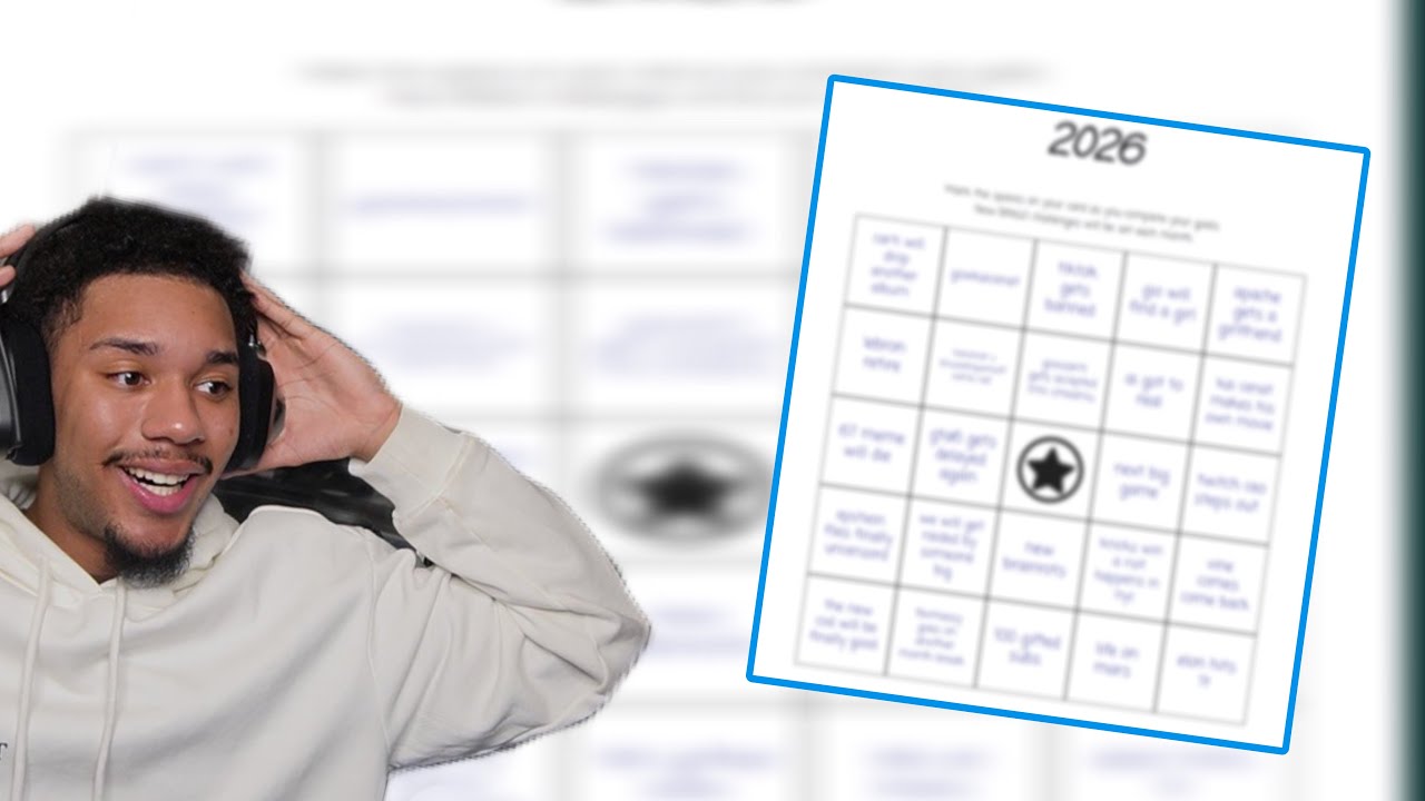 I MADE A 2026 BINGO CARD!!!