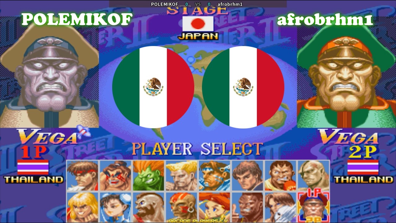 超级街霸2X ➤ POLEMIKOF (Mexico) vs afrobrhm1 (Mexico) Super Street Fighter 2 Turbo