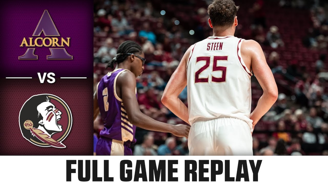 Alcorn State vs. Florida State Full Game Replay |  2025-26 ACC Men&rsquo;s Basketball
