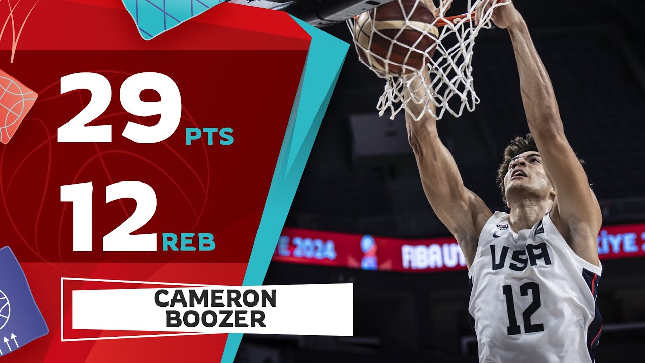 Cameron Boozer (29 points) double double vs France at FIBA U17 Basketball World Cup