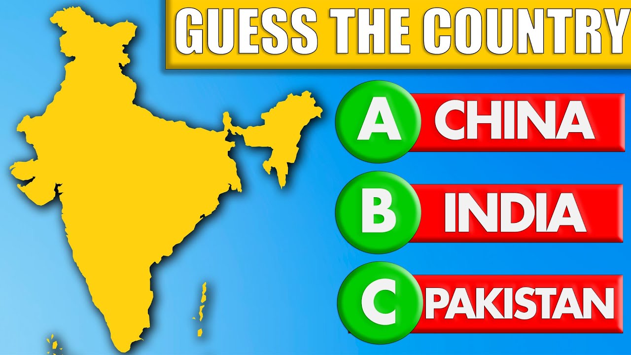 Guess The Countries From Their Geographical Shapes | Geography Quizzes