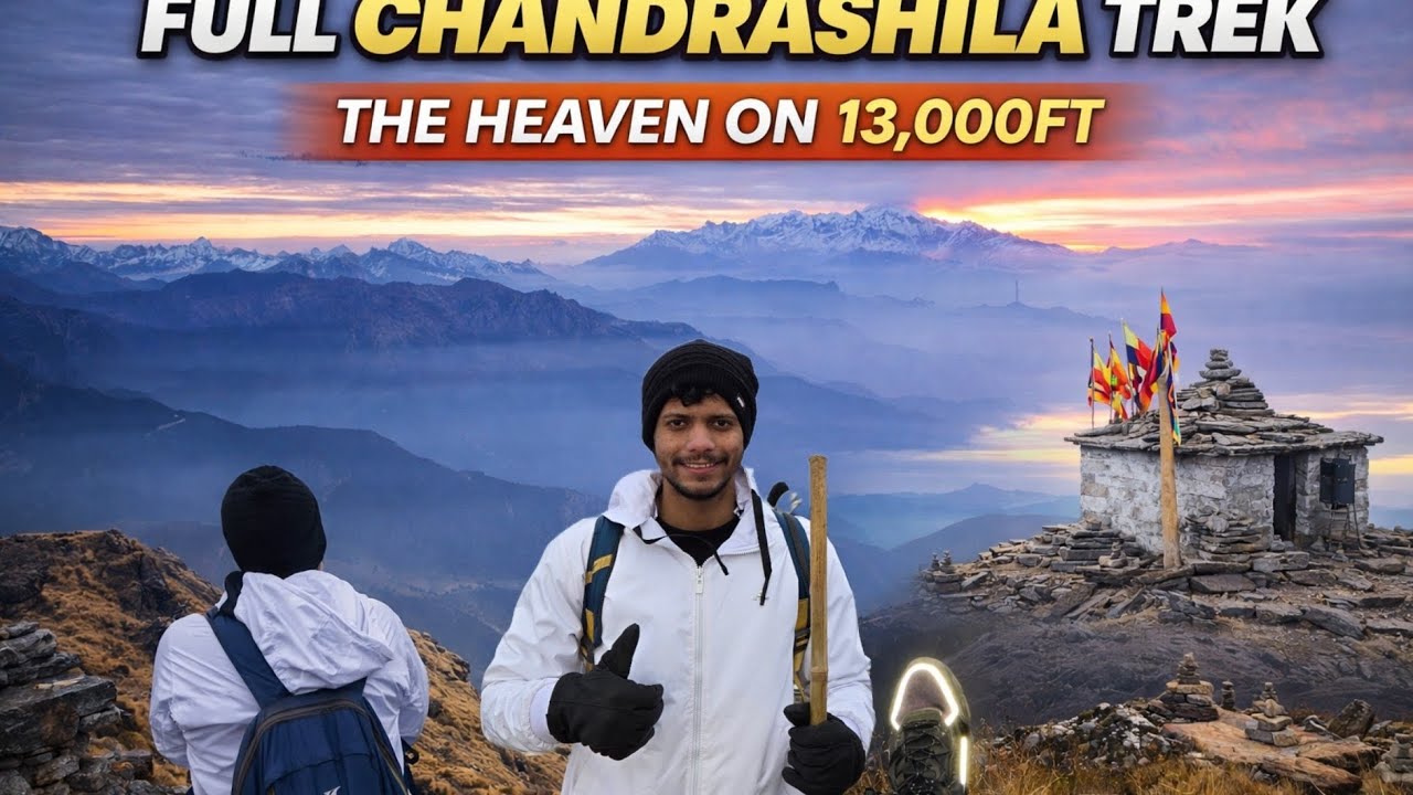 FULL CHANDRASHILA TREK | 2AM Start → 6AM Summit | Best Sunrise Ever 🔥