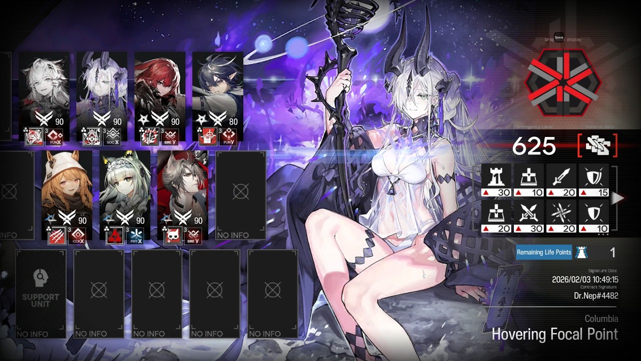[Arknights] CC#4 Battleplan Arclight - Hovering Focal Point - (625 Phase 4) [EnemyKnights]