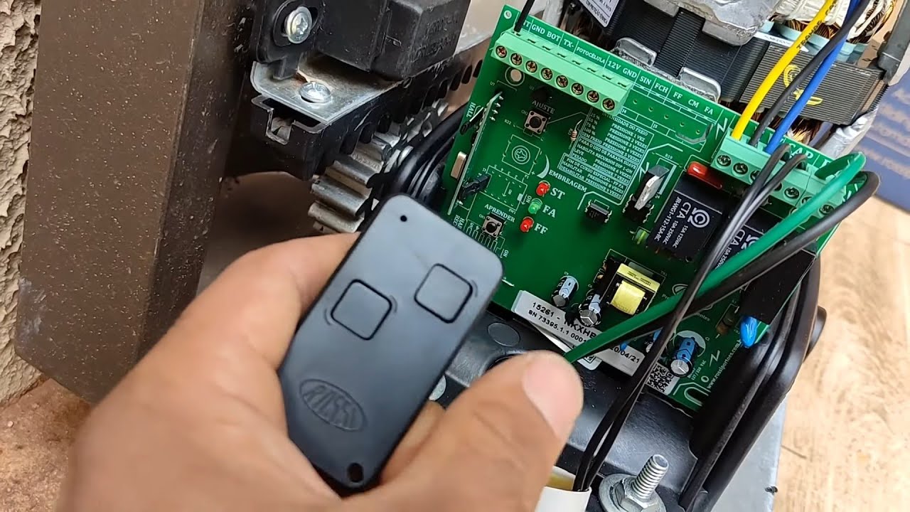 Como configurar controle de portão eletrônico motor rossi