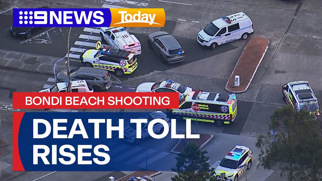 Death toll rises to at least 16 in Bondi Beach shooting | 9 News Australia