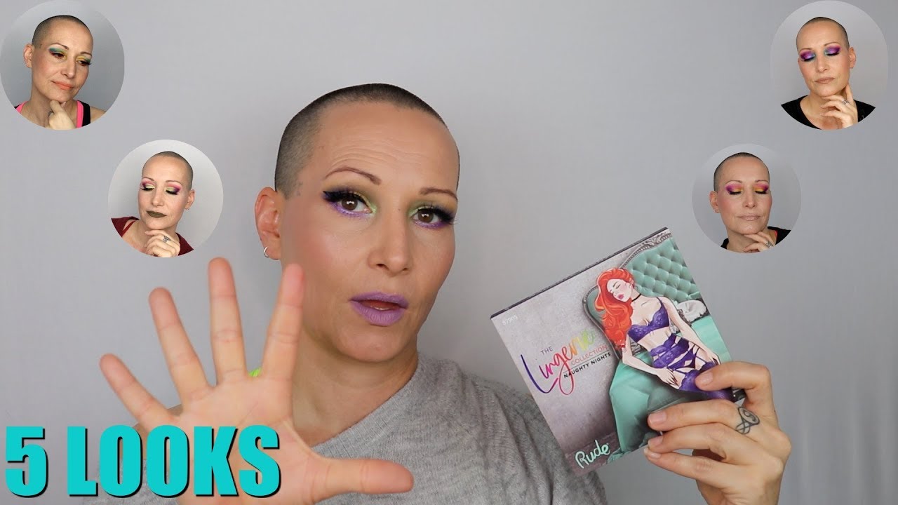 5 LOOKS - 1 PALETTE: RUDE COSMETICS NAUGHTY NIGHTS (BRIGHTS) PALETTE