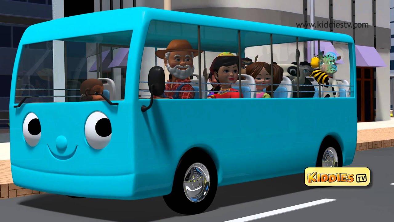 Wheels on the bus go round and round | Part 3|  Baby songs | Nursery rhymes | Kiddiestv