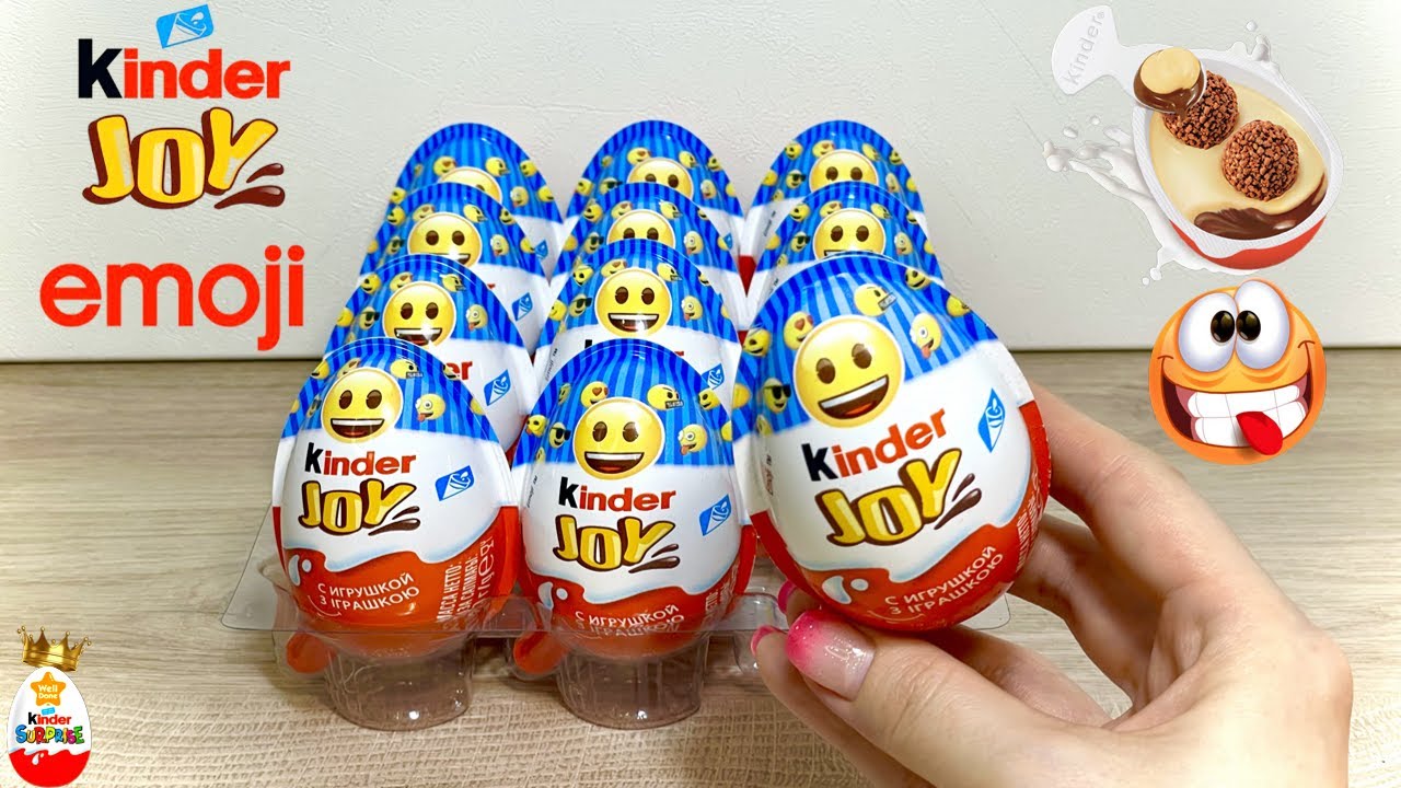 КИНДЕР СЮРПРИЗ ЭМОДЖИ СИНИЕ 2022 ! Kinder JOY Emoji Unboxing, Игрушки, СМАЙЛИКИ ЭМОДЗИ