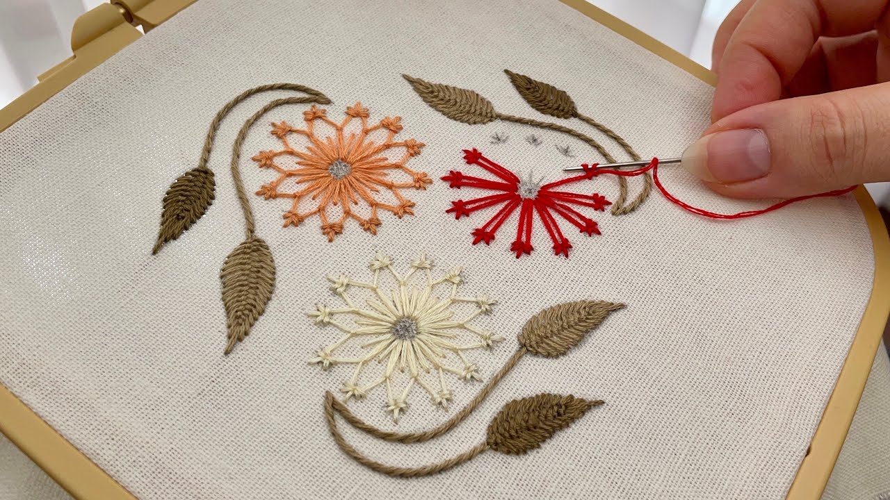 Simple Needle Work Tips for Easy and Beautiful Embroidery Designs / Flower Embroidery For Beginners