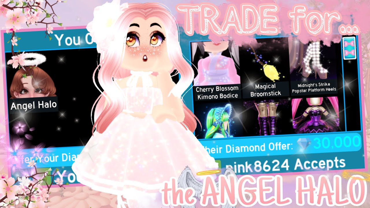 What people TRADE for the ANGEL HALO! (WOAH) //Roblox Royale High TRADING and social experiments