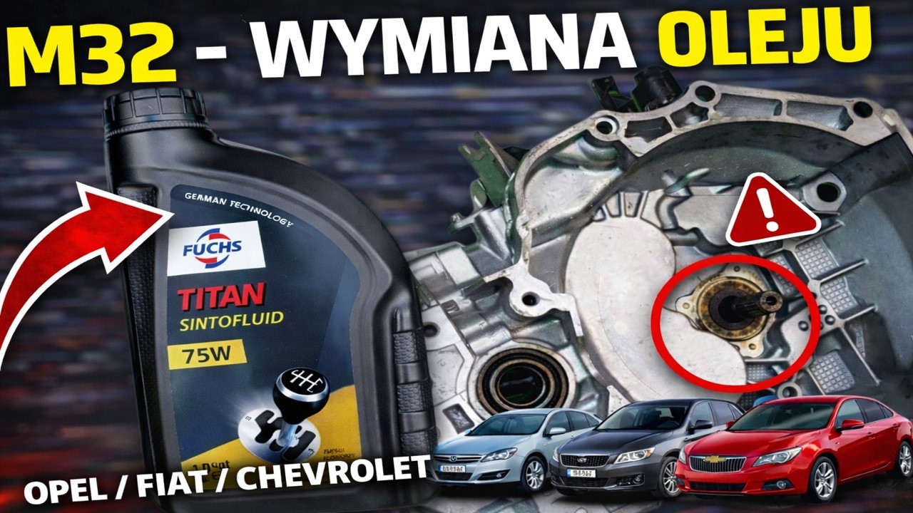 Wymiana oleju w skrzyni M32 Opel Astra, Zafira, Insignia, Vectra