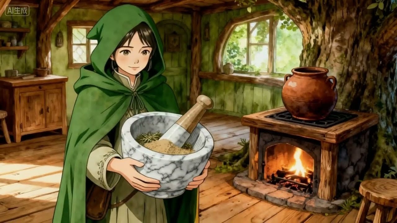 [ASMR] Lost in the Tree Hollow Library: Browsing the Ancient Encyclopedia of Nature樹洞圖書館：翻閱古老的自然百科