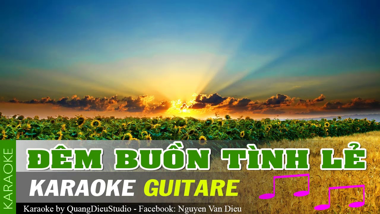 Đêm buồn tình lẻ - Karaoke Guitar nhạc Phòng Trà 2018 | Quán Cafe | Giai điệu Ngọt Ngào NVD