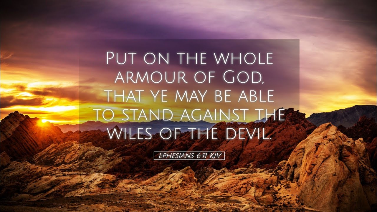 For satan hates when you have Victory over him lets keep that way Put the Armor of God on Believe!!!