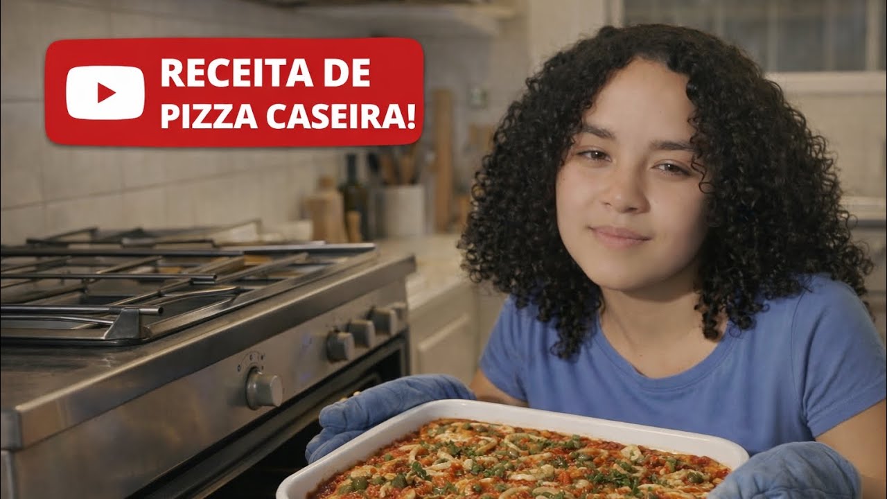 Fiz Uma Pizza Caseira Muito Fácil!🍕