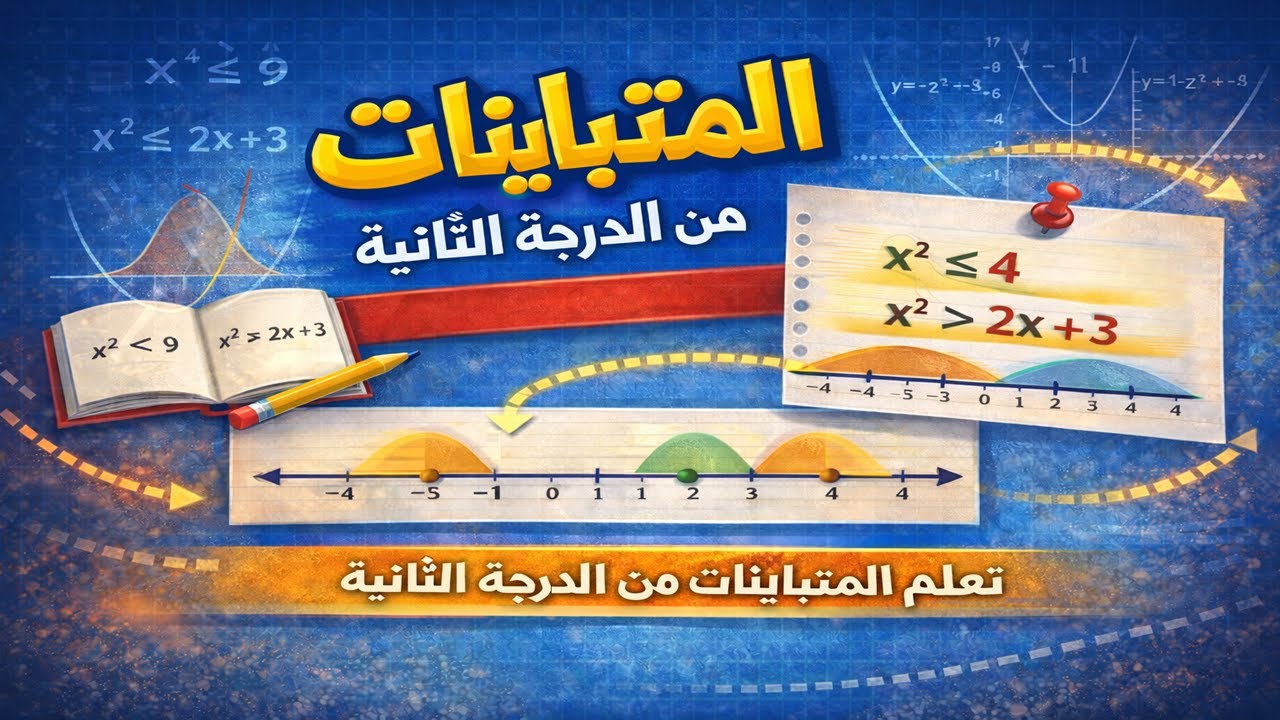 رياضة 1 | شرح المتباينات من الدرجة الثانية