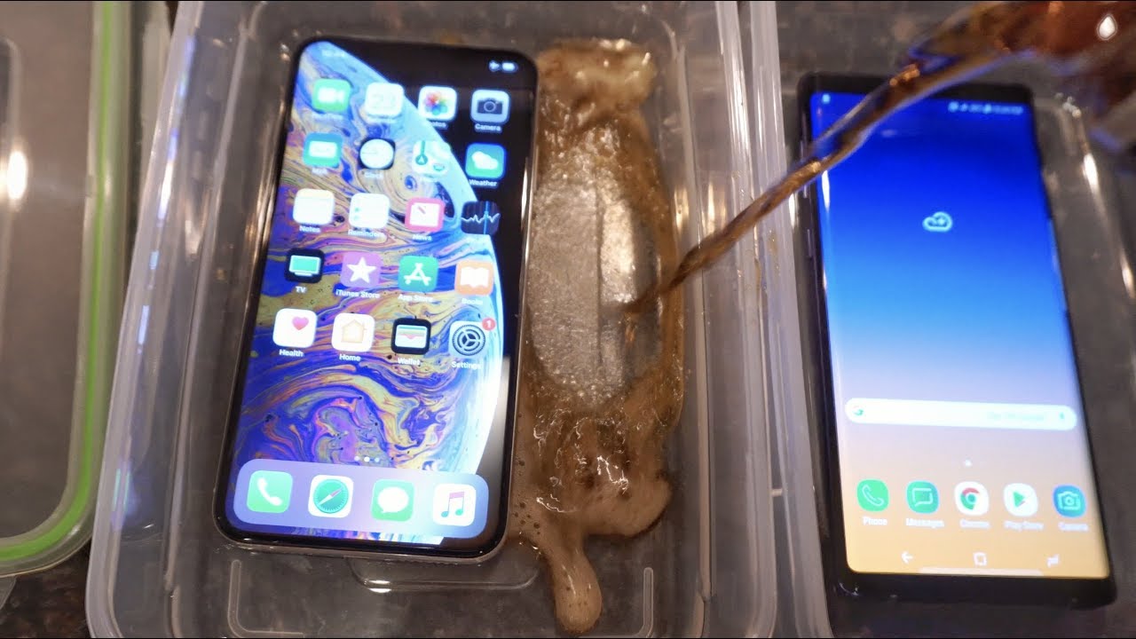 iPhone XS Max vs Samsung Galaxy Note 9 - Pepsi FREEZE Test! What's Gonna Happen?!