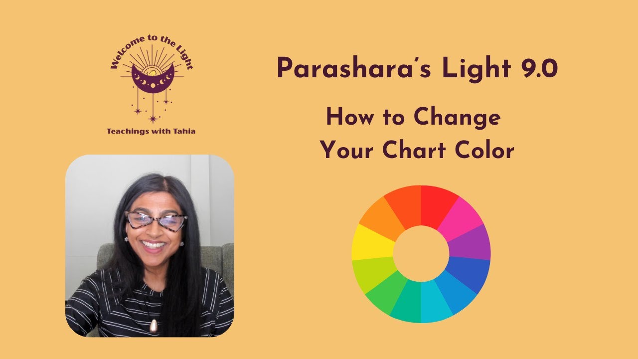 Parashara's Light 9.0 Tutorials: How to Change the Color in Your Chart
