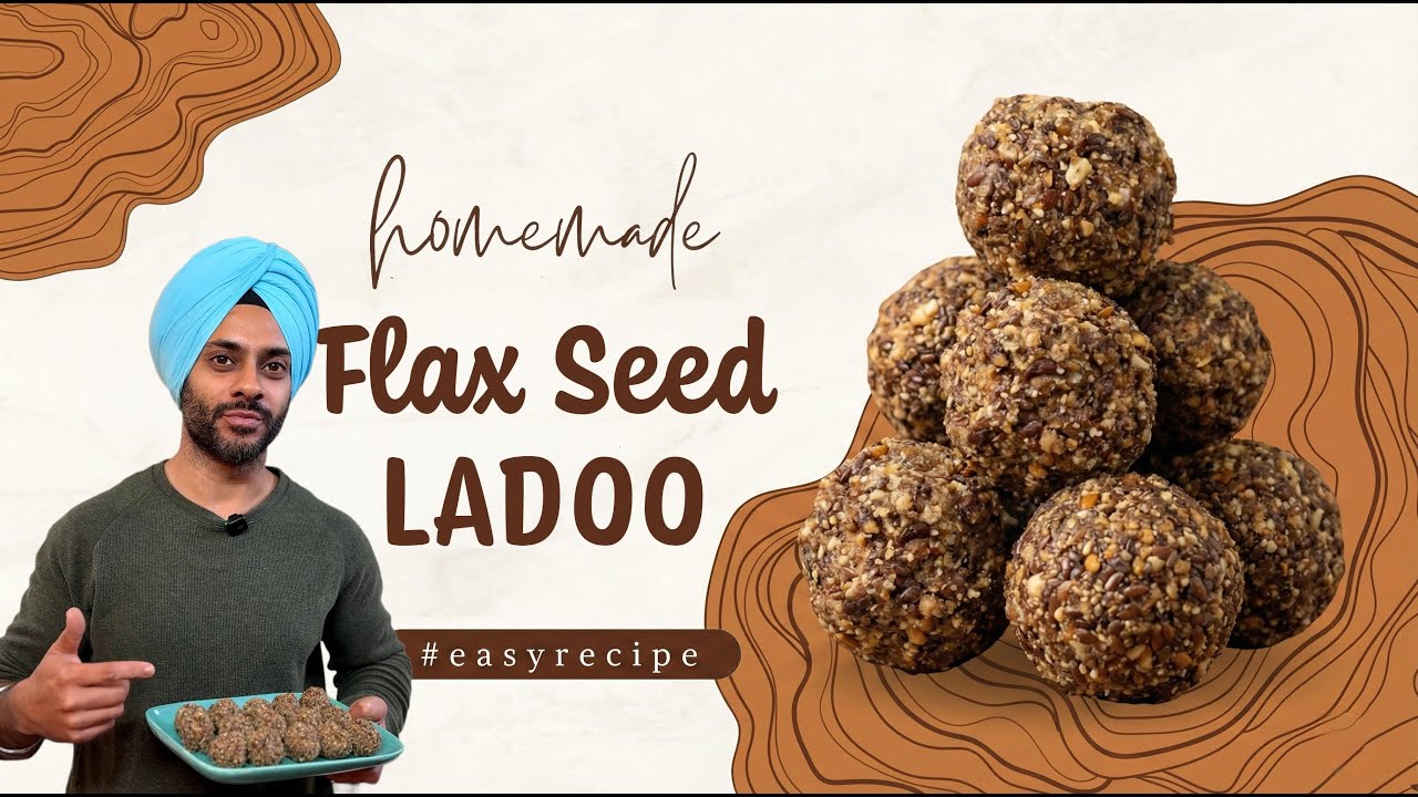 Flaxseed ladoo recipe with jaggery & ghee , ultimate winter superfood