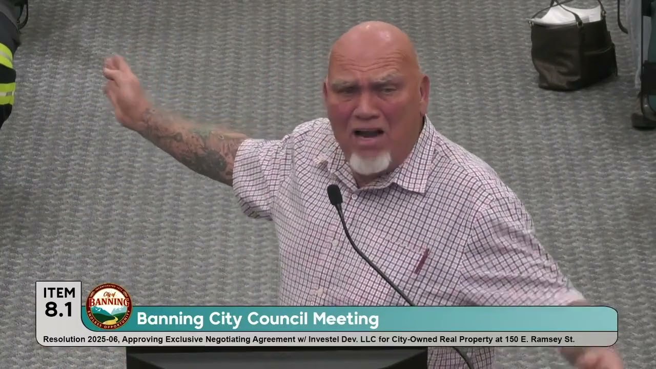 Banning City Council Imperils Project