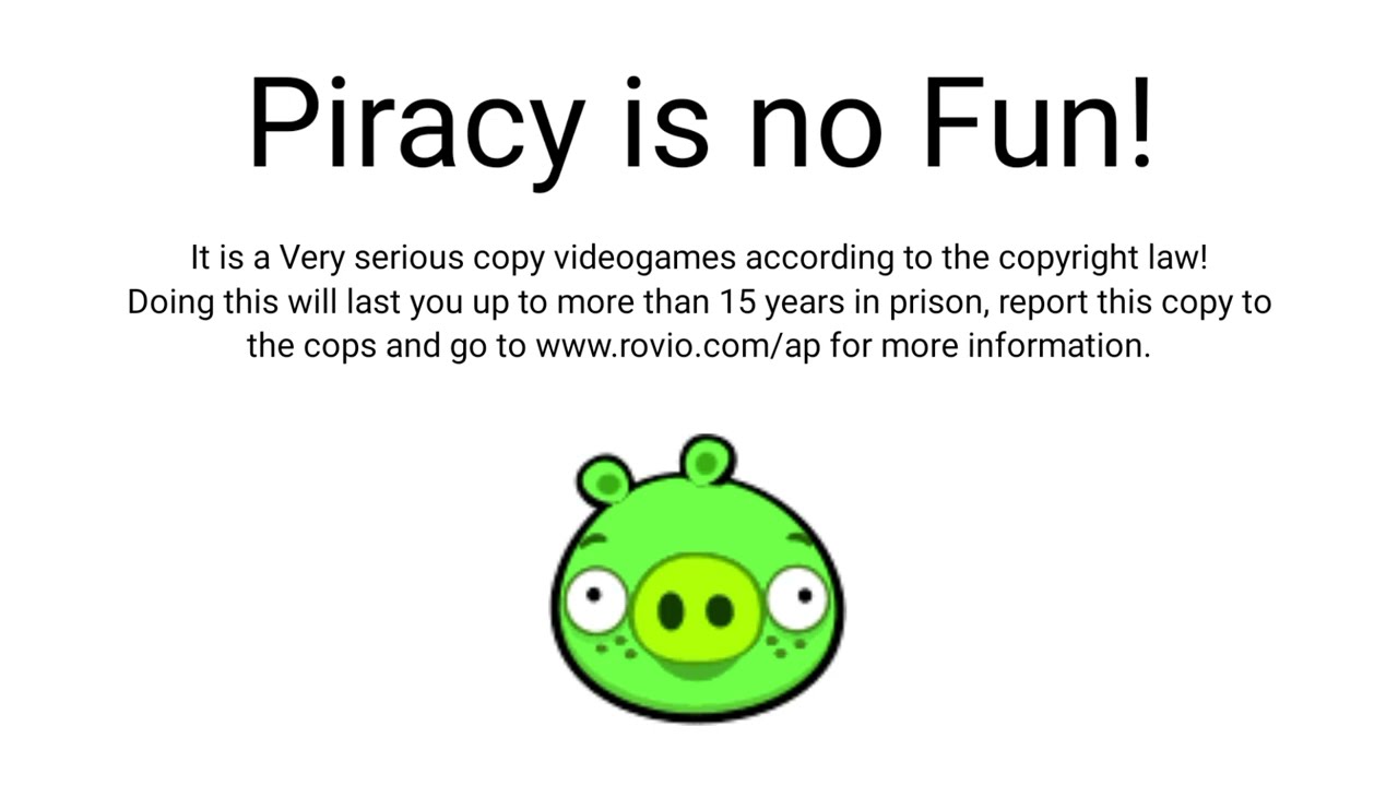 My Very Own Bad Piggies Anti-Piracy Screen #1