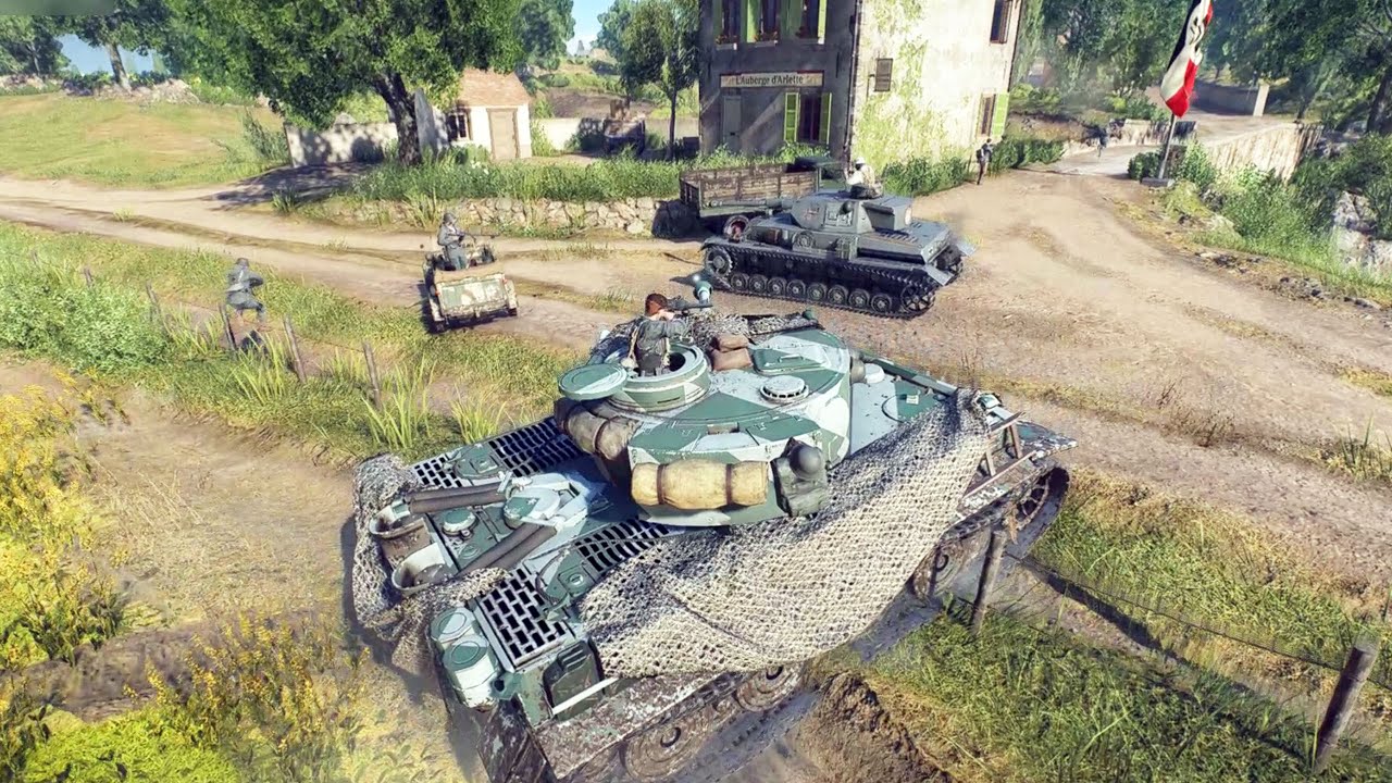battlefield 5 arras tiger tank  Defense game play