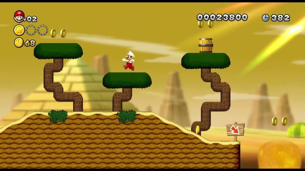 NSMBW Custom Level - Fossil Search