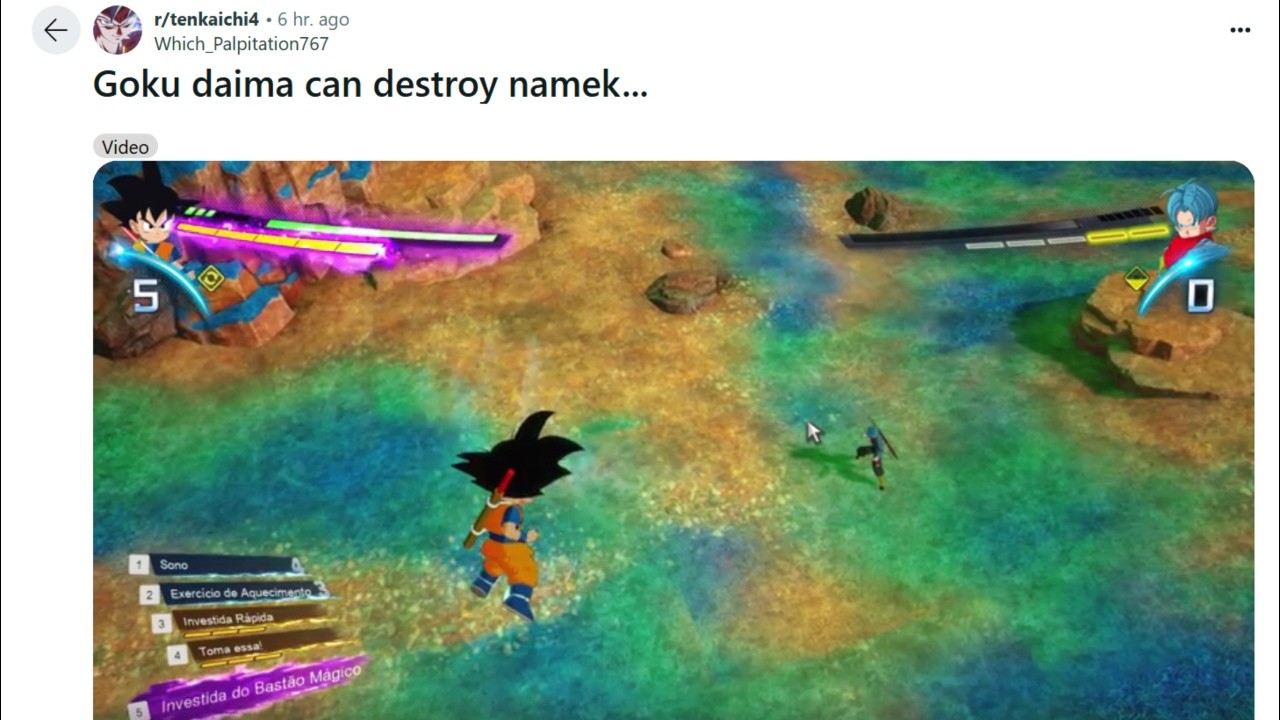 Power Pole explodes Planet Namek