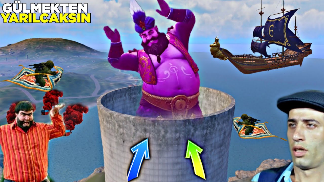 YENİ ALADDİN MODUNDA EDİTLEDİM 😳 ARTIK ÇOK GÜLÜCEĞİZ 😂 PUBG MOBİLE KOMİK MONTAJ