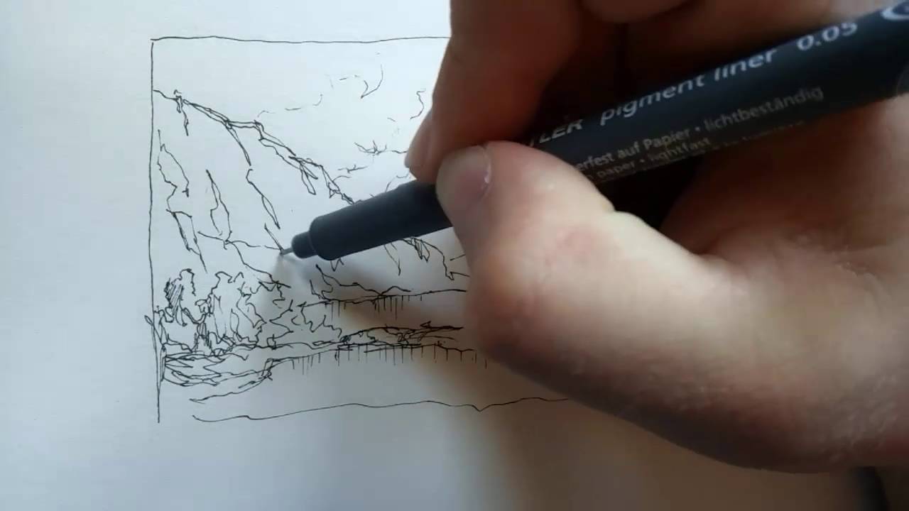 XONARt - 10 minute (speed)drawings - #1 Mountains