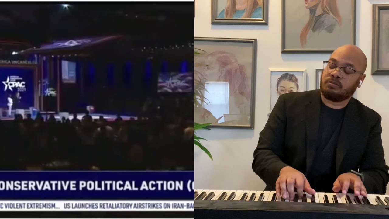 The National Anthem at CPAC 2021....but with accompaniment!