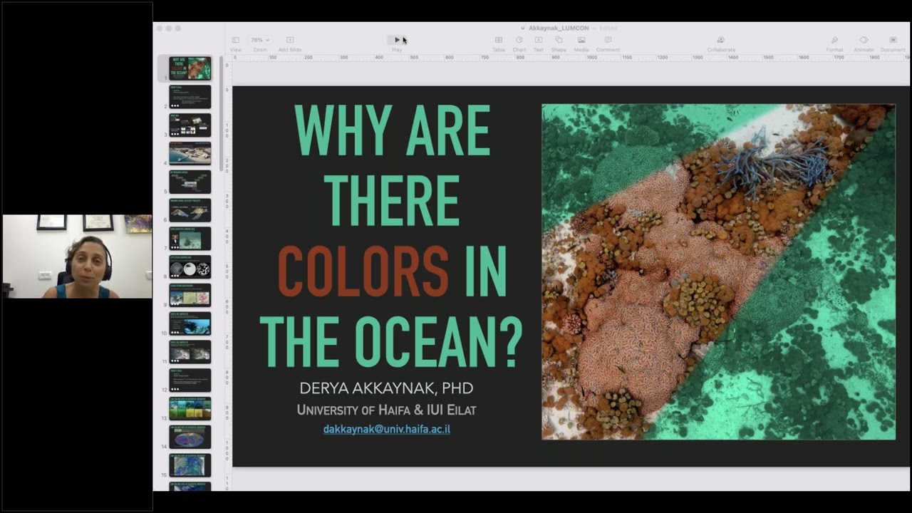“Why are there colors in the ocean ” with Dr  Derya Akkaynak