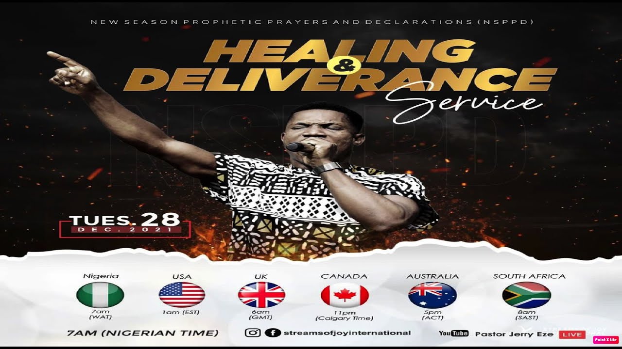 HEALING AND DELIVERANCE SERVICE [NSPPD]  - 28th December 2021