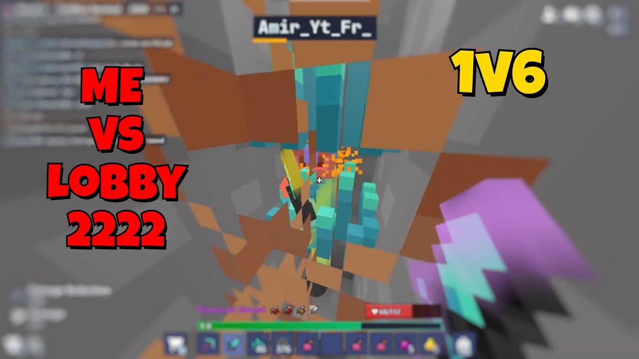 Bloxd.io Survival Me vs Lobby 2222 | 1v1 with teamers | 1v6