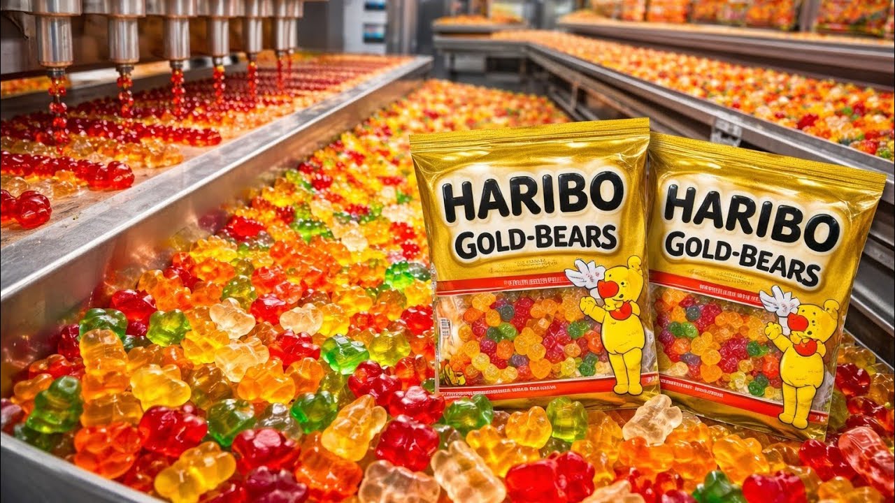 From Liquid Candy to Gummy Bears — Complete Process#Gummy bear factory