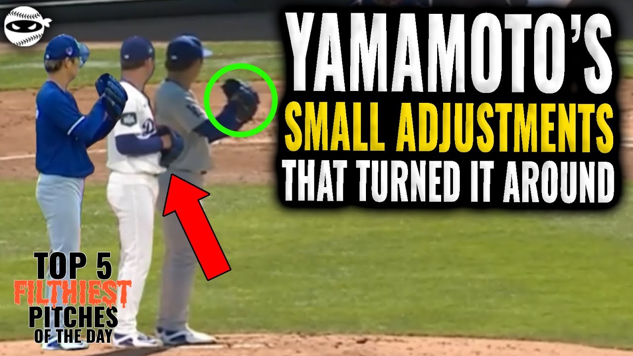 See the SMALL Adjustments that Paid off BIG for Yoshinobu Yamamoto #mlb