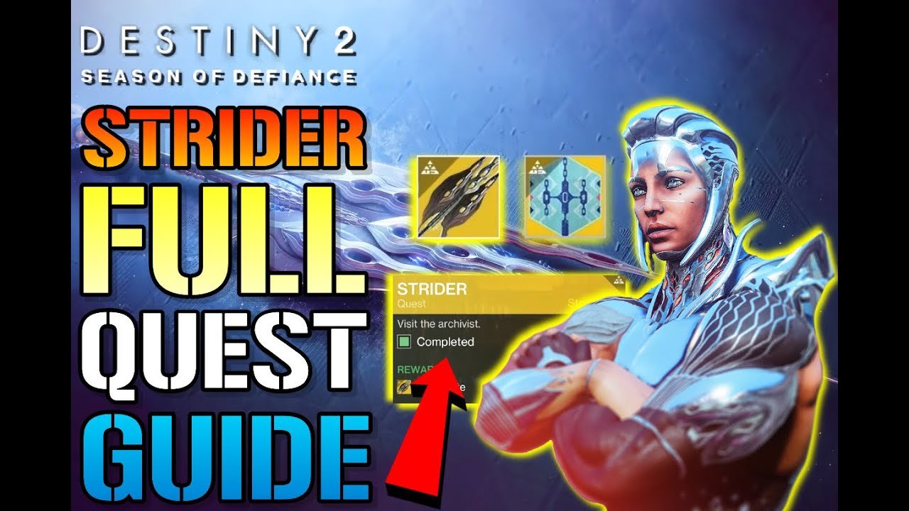 Destiny 2: Strider: ПОЛНОЕ РУКОВОДСТВО ПО ЗАДАНИЯМ! Как получить ЭКЗОТИЧЕСКУЮ глефу «Зимний укус»...