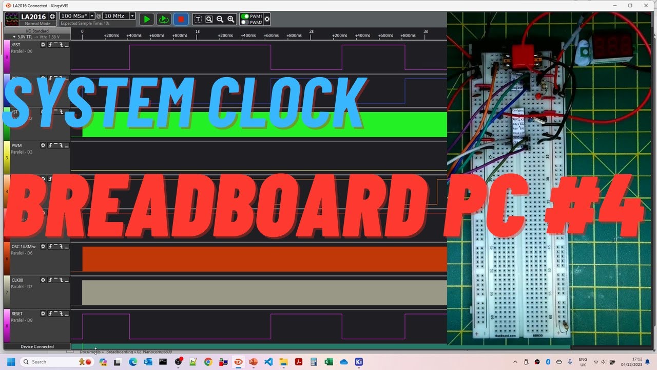 Breadboard 8088 PC System Clock #4