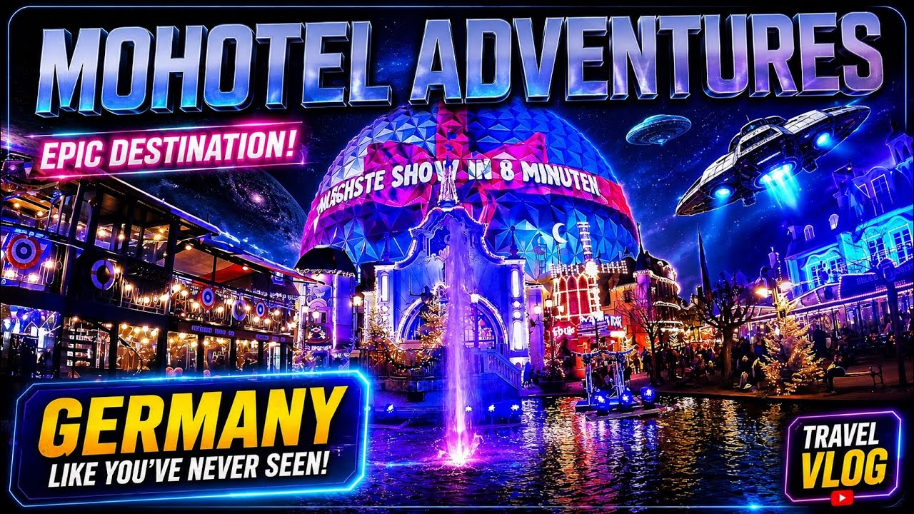 EUROPA-PARK Germany Christmas Light Show Spectacular 27/12/2022